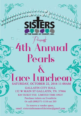 4th Annual Pearls and Lace Luncheon @ Gallatin City Hall | Gallatin | Tennessee | United States