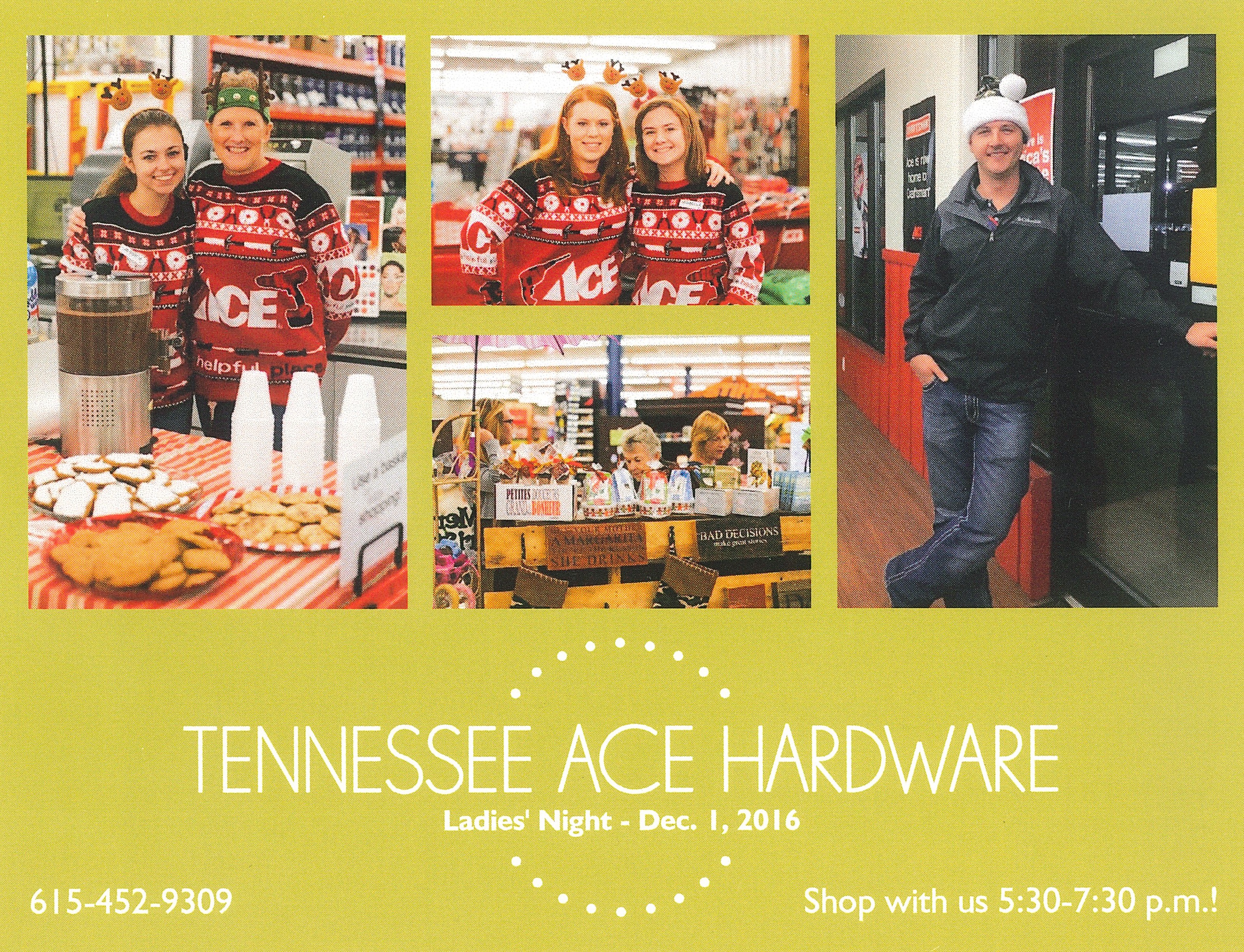 Tennessee Ace Hardware Ladies Night Shopping Event @ Tennessee Ace Hardware | Gallatin | Tennessee | United States