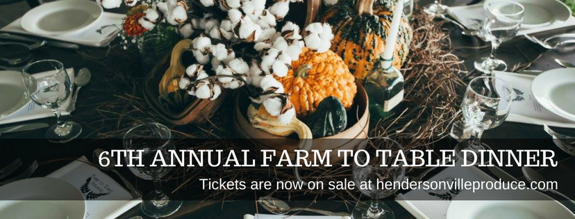 Hendersonville Produce Farm to Table Dinner @ Sumner County Tourism House | Gallatin | Tennessee | United States