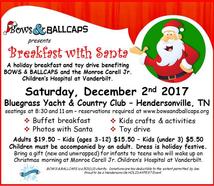 Breakfast With Santa @ Bluegrass Yacht and Country Club | Hendersonville | Tennessee | United States