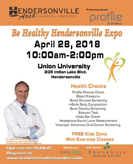 Be Healthy Hendersonville Expo @ Union University | Hendersonville | Tennessee | United States